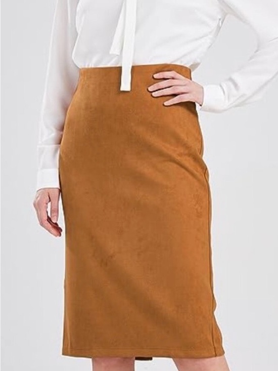ANTONIO MELANI Dresses & Skirts - Antonio Melani Faux suede high-waisted lightweight pencil skirt
